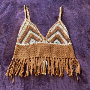 American eagle outfitters crochet tank